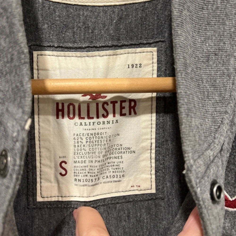 Hollister Women's Charcoal Bomber Jacket - Picture 6 of 12